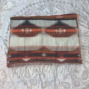 Berkshire Fashions Aztec Shawl Shoulder Wrap Scarf Fringe